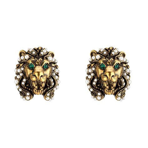 gucci earring lion.